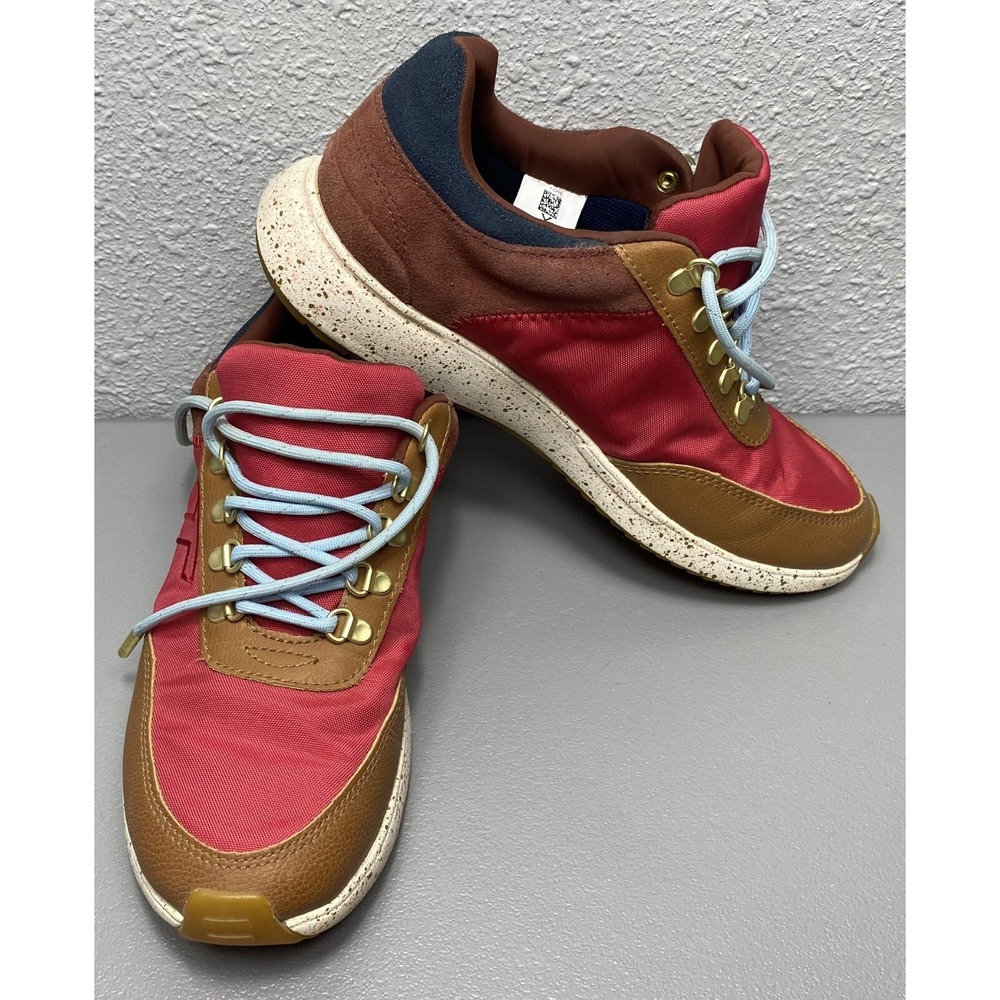 Toms Arroyo 10014112 Womens Red Canvas Lace Up Lifestyle Sneakers Shoes Size 7.5